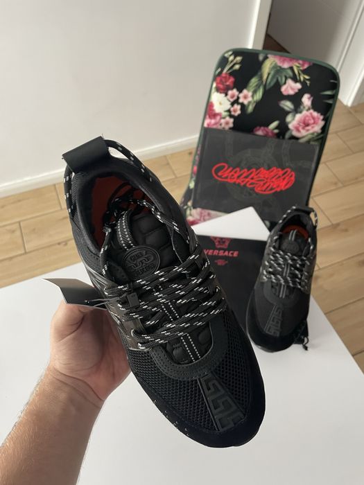 Adidasi Versace Chain Negru