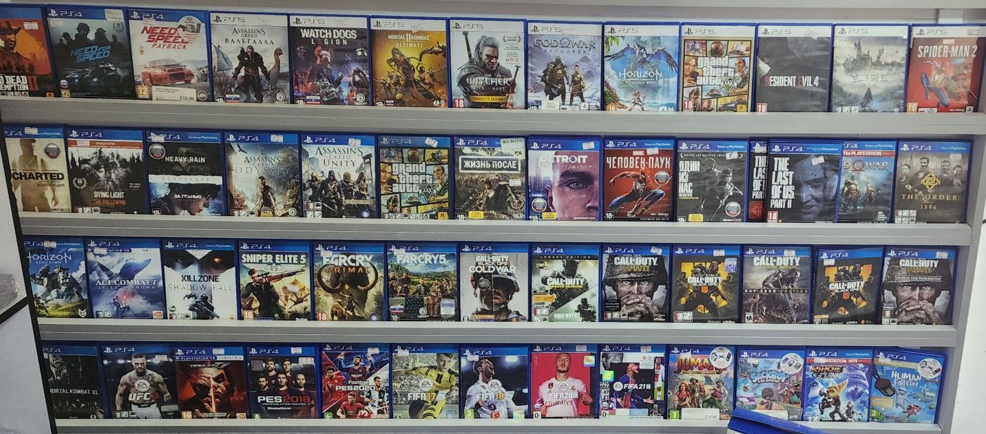 Продаются игровые диски  для PlayStation 4 и 5