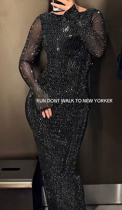 Черни рокли с пайет и камъни