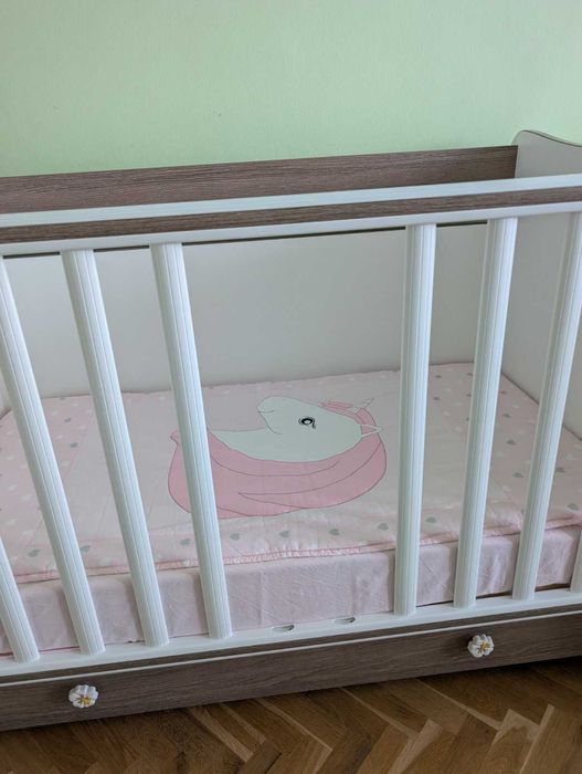 Бебешко легло кошара Lorelli Лорели 60/120см +  матрак