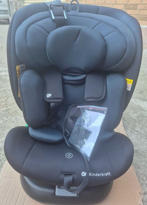 Scaun auto I-size, 40-150 cm, Kinderkraft I-360,albastru închis