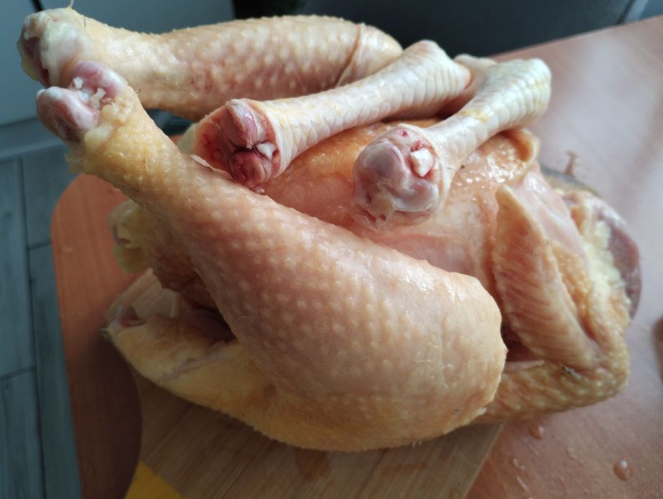 Vand găini de casă  crescute ci porumb .