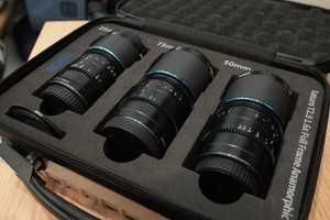 obiectiv anamorfic 35, 50 si 75mm sirui saturn carbon, montura sony FE