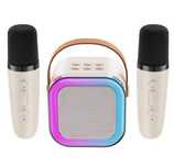 Set 2 Microfoane Karaoke + Boxa, Bluetooth, Portabil, AUX, Slot Card