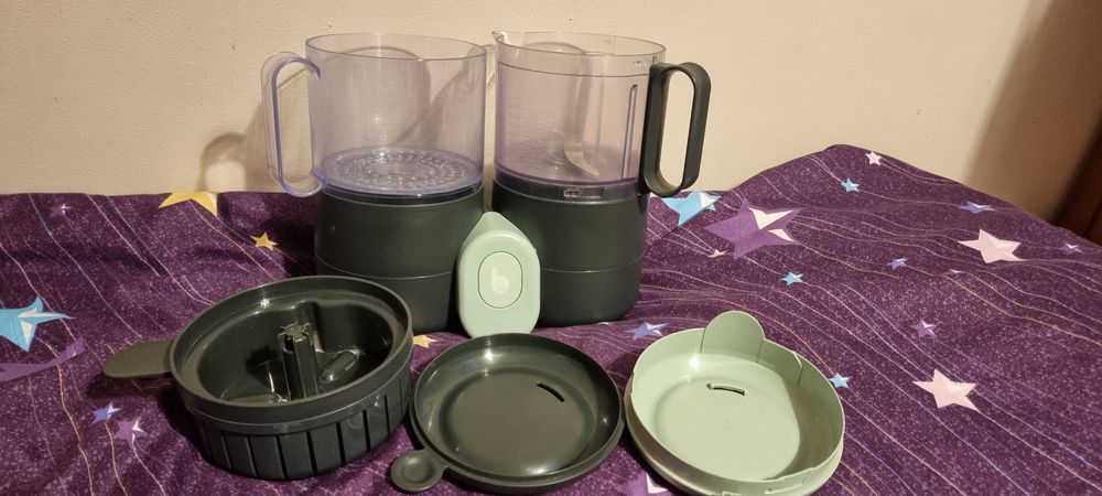 Robot multifunctional 4in1 BABYMOOV Nutribaby gri-verde deschis