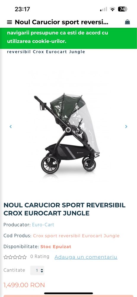 Carucior sport Eurocart Crox