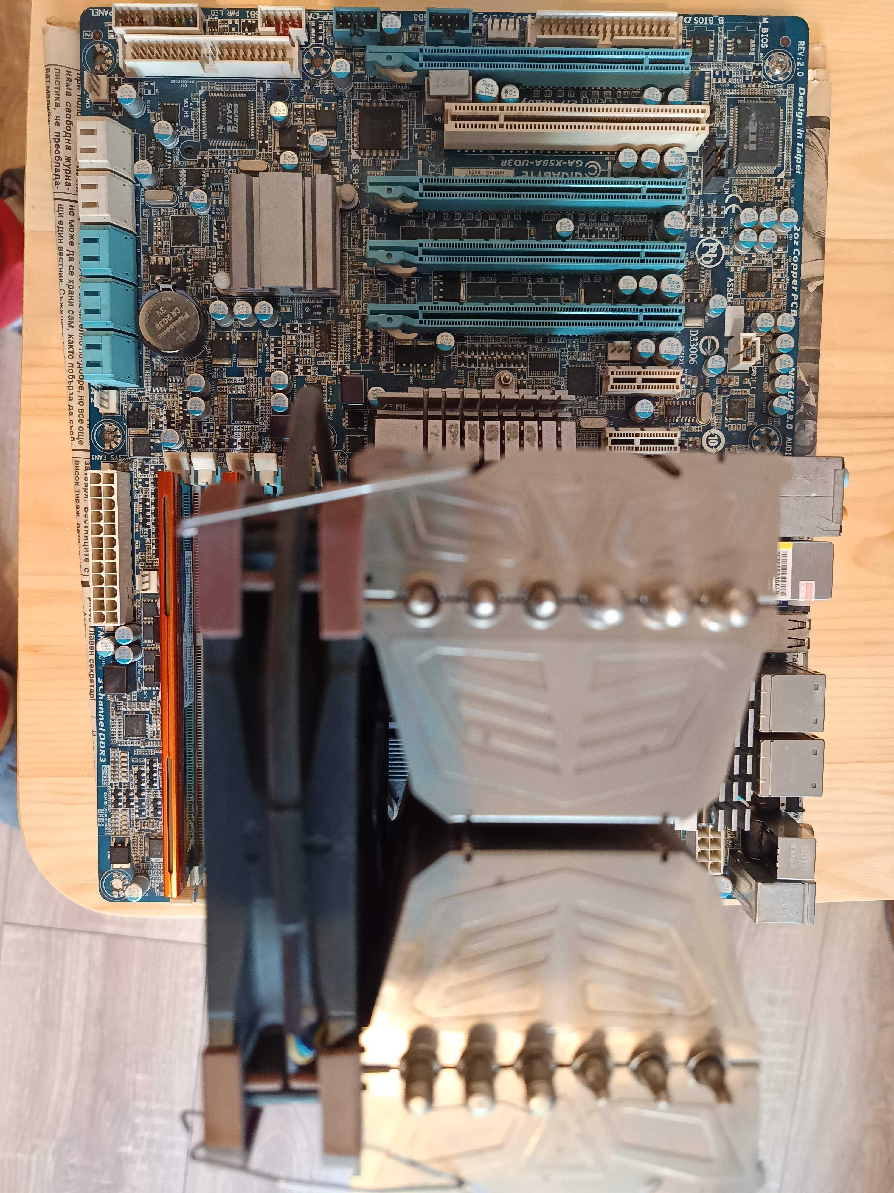 КОМБО CPU XEON x5675 4,4Ghz OC + Gigabyte GA-X58A-UD3R + 12gb RAM