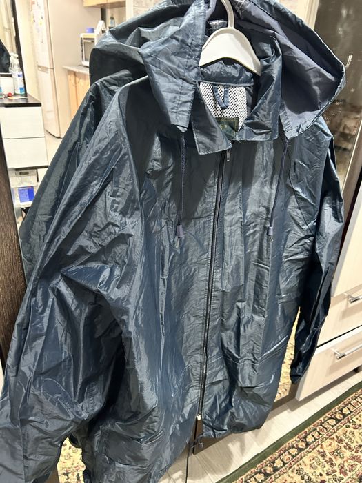 Дождевик темно синий мужской