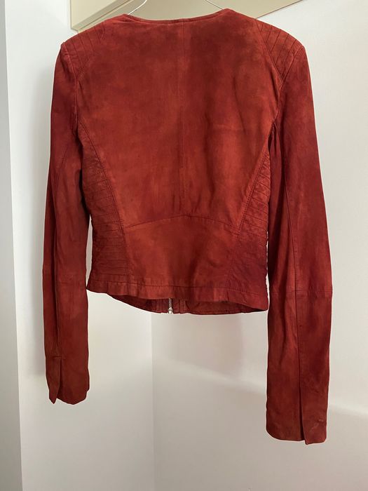 Geaca din piele naturală, Guess, pt. femei