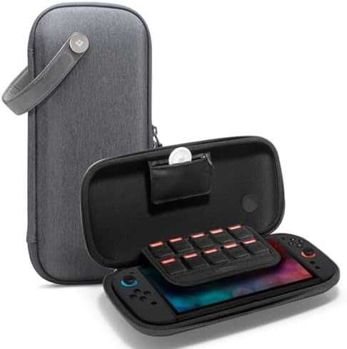 Нов Калъф за Nintendo Switch 2 (2025) с място за игри Сив Spigen кейс