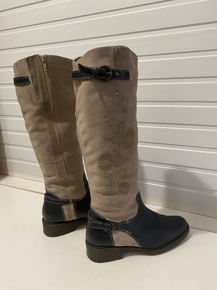 Cizme de dama din piele marimea 37