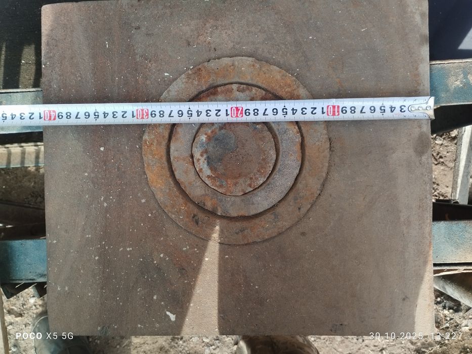 Плита чугунная для печи.