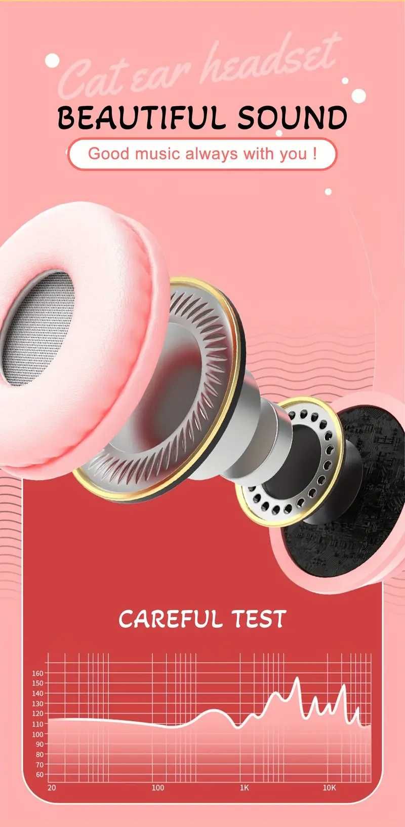 Безжични игрови слушалки с LED светлини