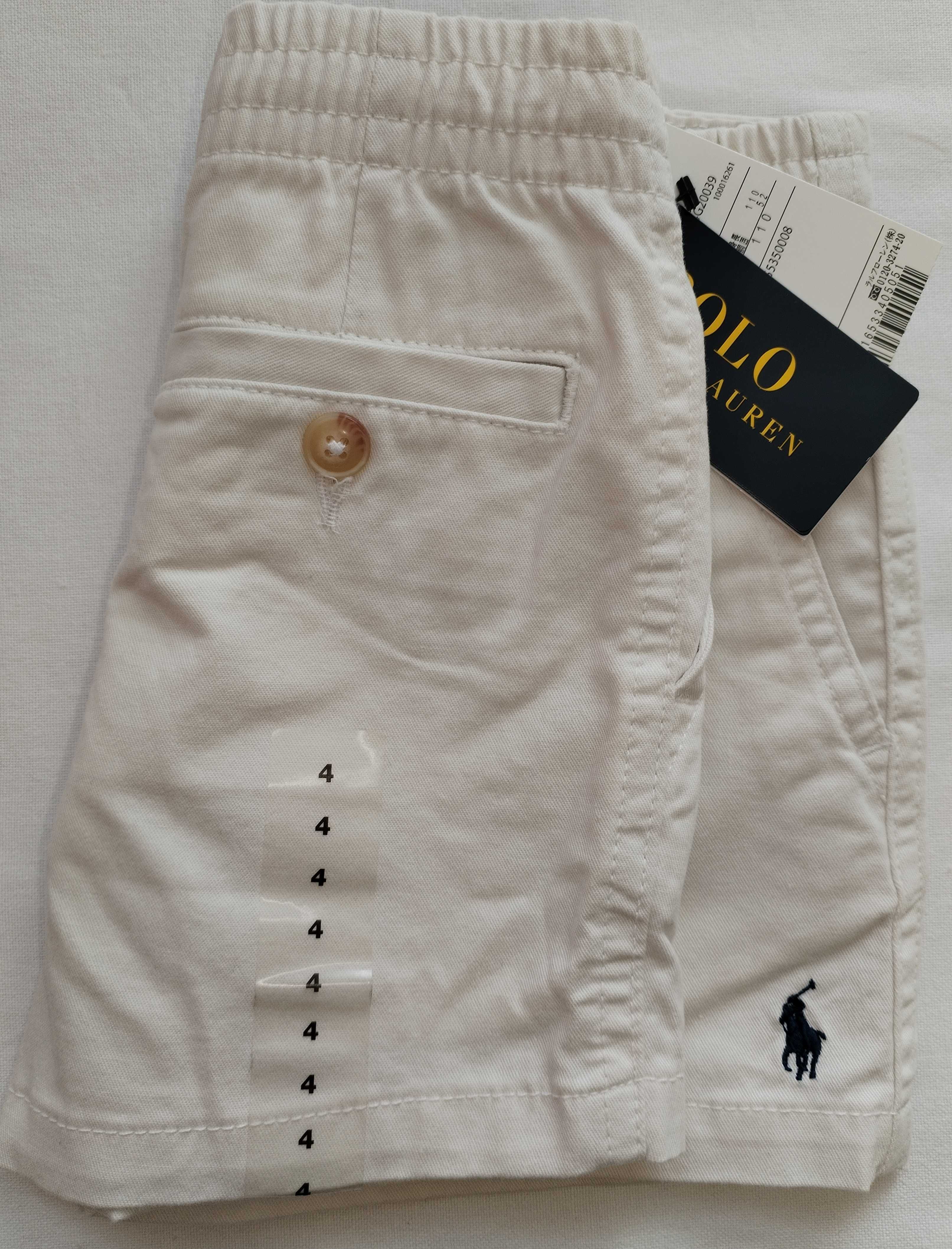 Ralph Lauren Polo бели детски къси панталони размер 4г/104см