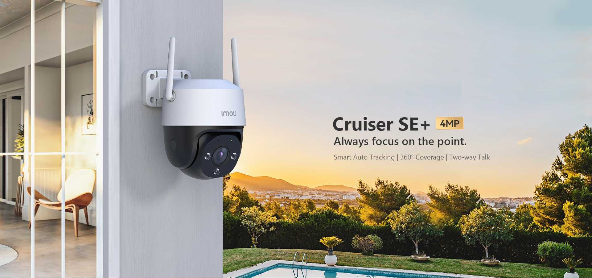 Въртяща IP камера Dahua IMOU Cruiser SE+ 4MP Wi-Fi PTZ +24м Гаранция