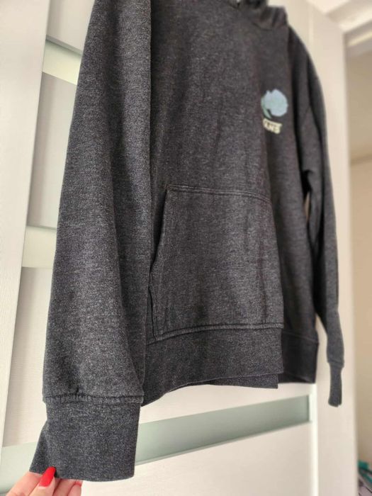 Hanorac Vans gri cu glugă, model floare, unisex, mărimea L