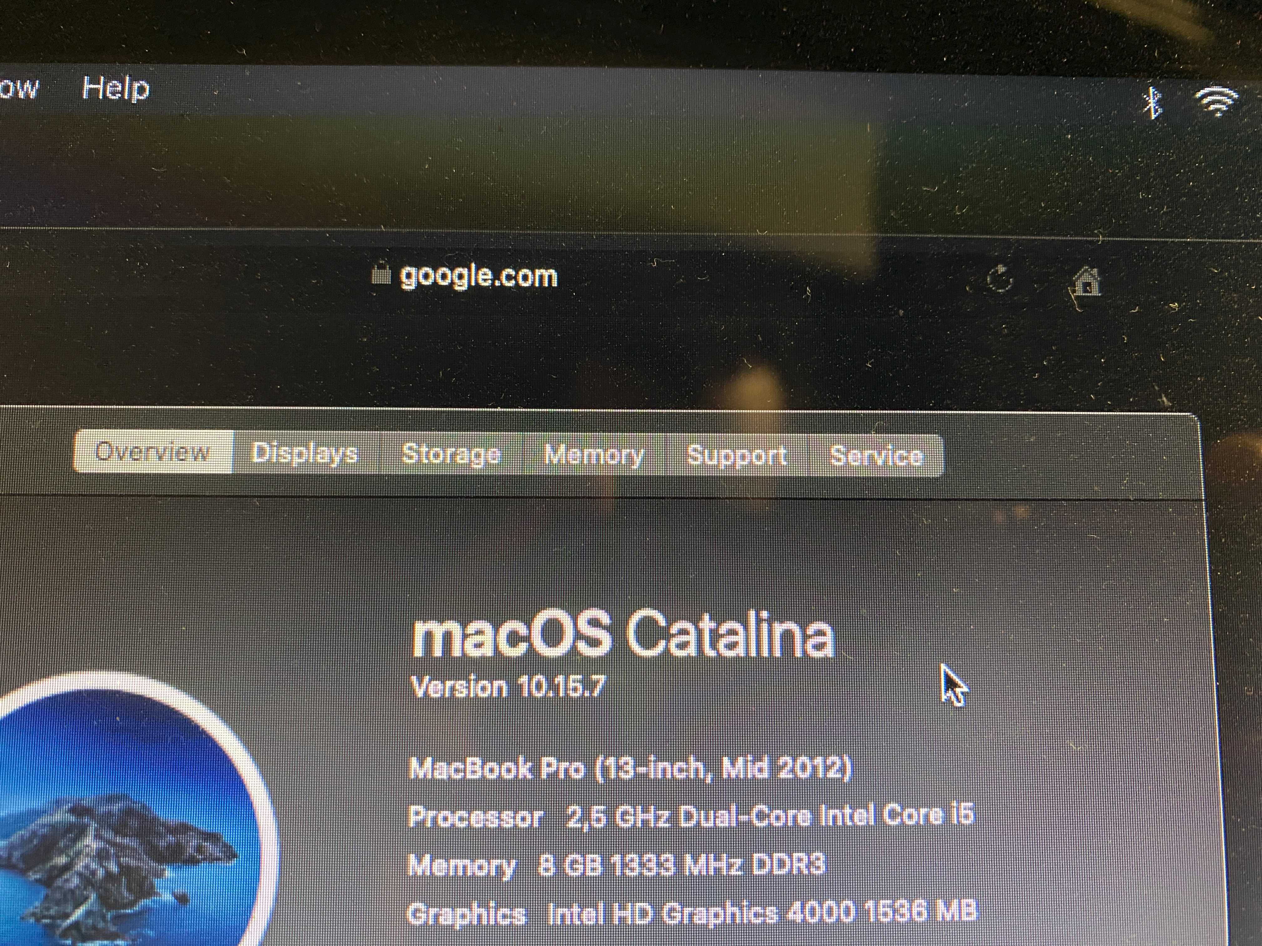 Macbook pro 13"  i5 8gb RAM SSD 512gb