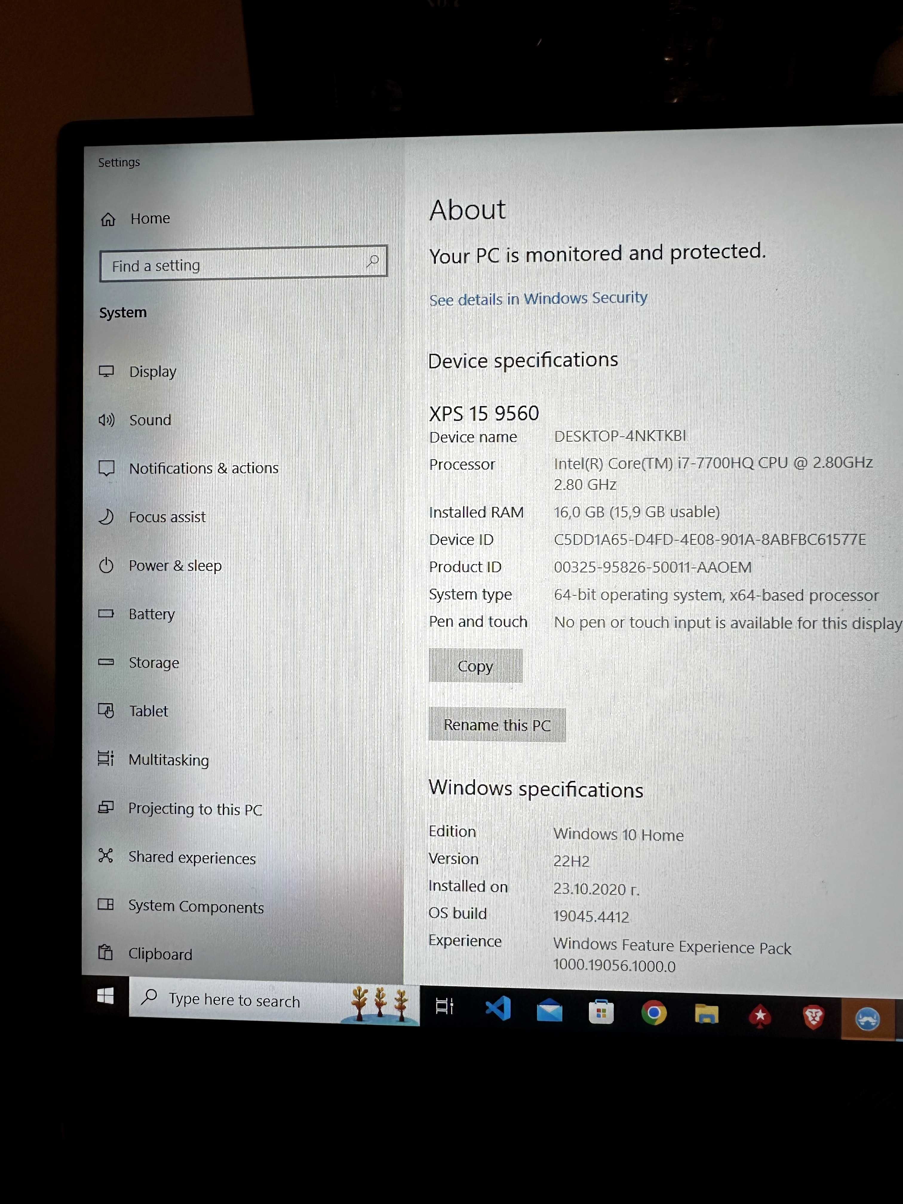 DELL XPS 15 9560