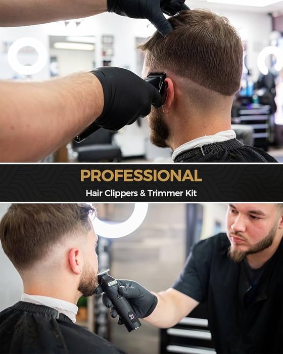 Комплект от две професионални машинки за подстригване и тример YiLFo