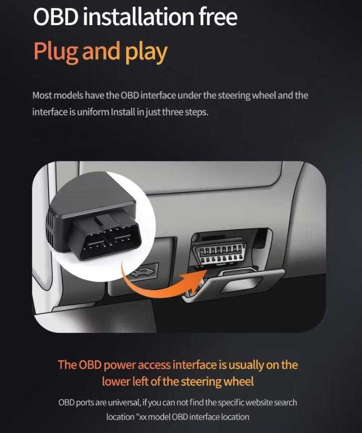 Сателитен+GPS Заглушител на OBD Порта на Автомобила OBD2 Букса за Кола