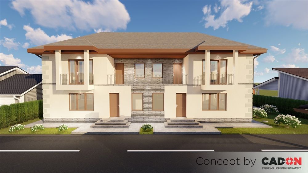 Casă modulară pe structură metalică, cu pereți din panouri sandwich, p