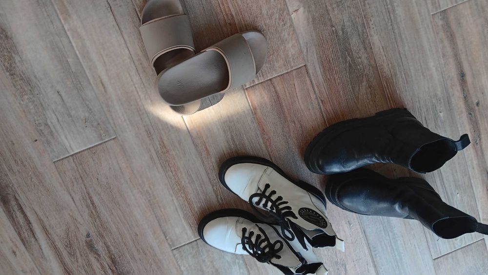 Сет дамски боти естествена кожа + подарък 38номер