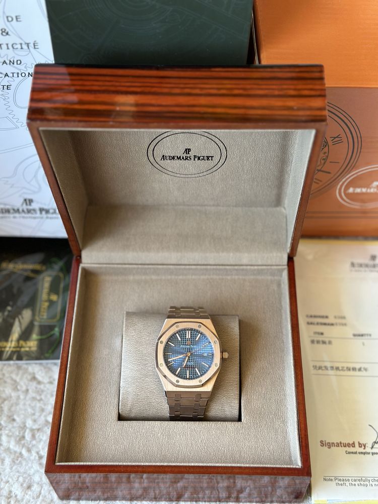 Audemars Piguet Royal Oak 41 mm Rose Gold And Blue