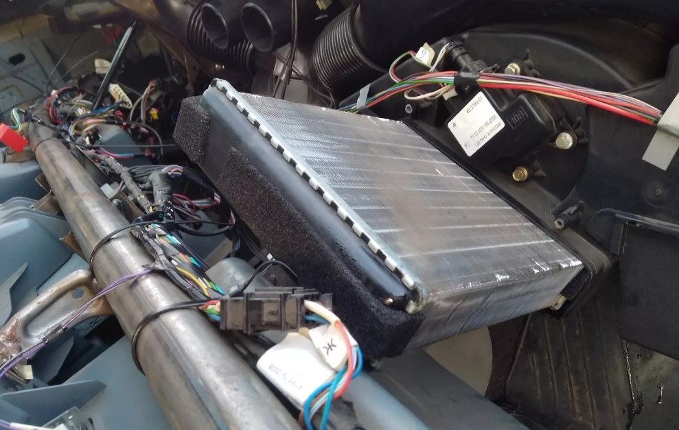 Замена радиатора печки, ремонт отопительной системы