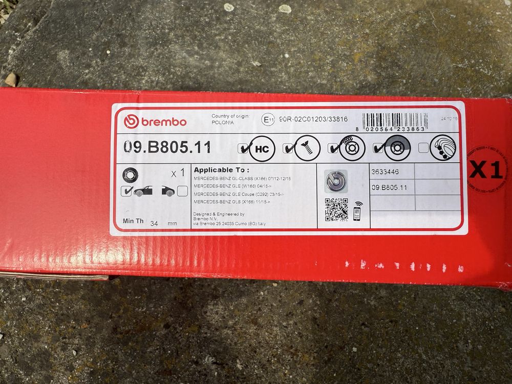 Set 2 discuri frână Sport Brembo Prime, ventilate si perforate 390mm