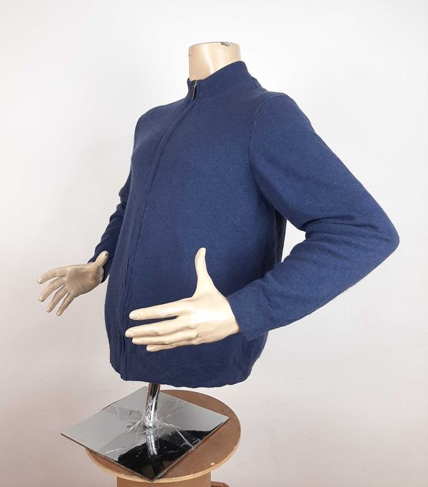 A.W.Dunmore - Мъжка жилетка с цип от коприна и кашмир размер L