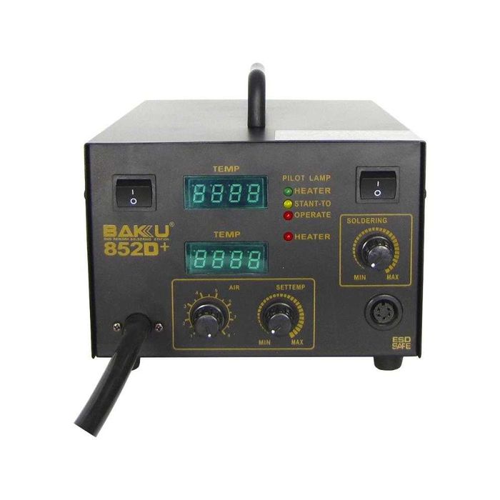 Станция за запояване BAKU BK852D+ компресор, горещ въздух, поялник