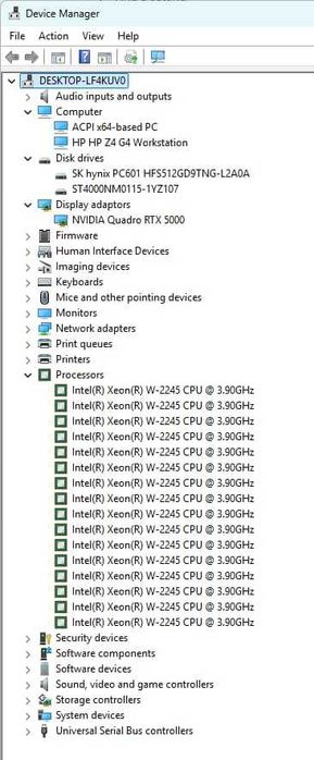 Statie grafica HP Z4 G4 Intel Xeon W-2245 3.90GHz, 128 GB Ram