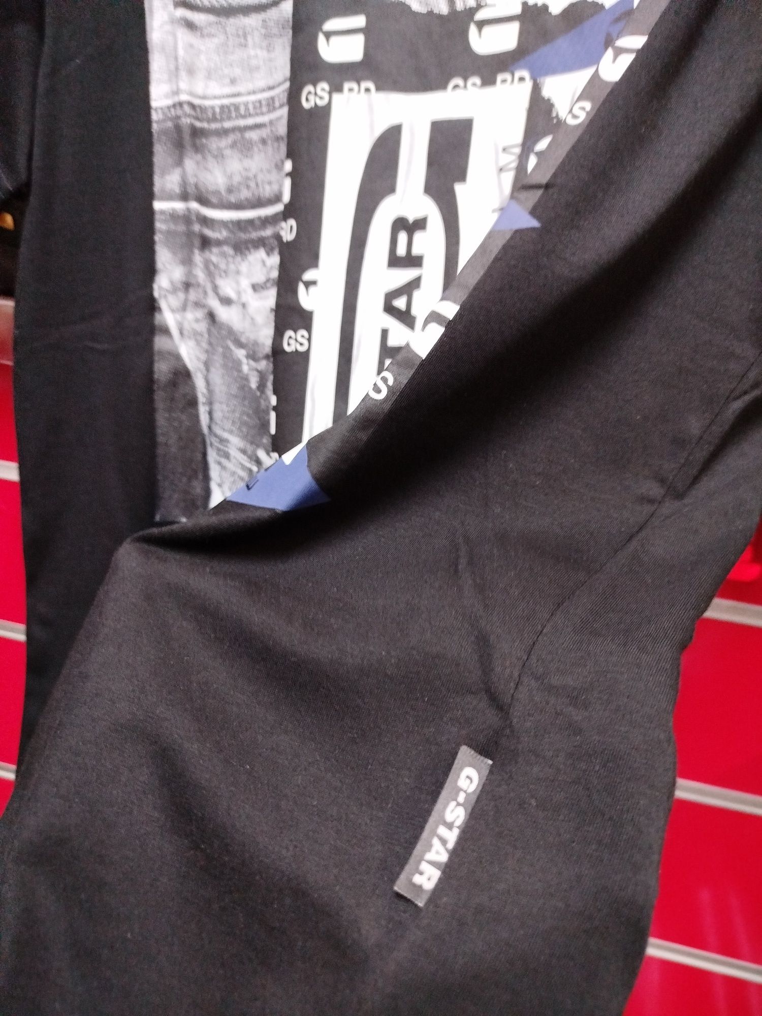 Оригинална нова тениска G-Star Raw Denim M мъжка джи стар черна