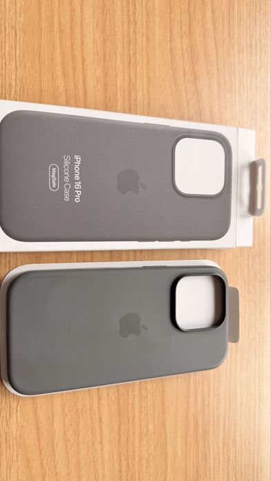 Оригинален Apple iPhone 16 Pro Silicone Case Stone Gray