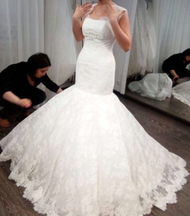 Нежное свадебное платье