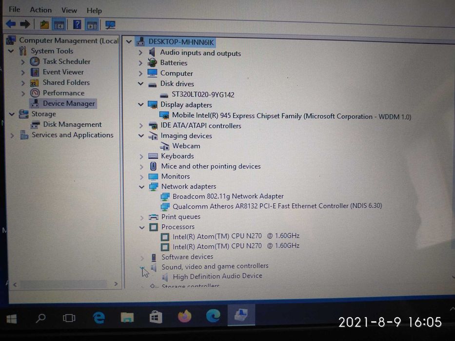 Лаптоп ACER aspire d250