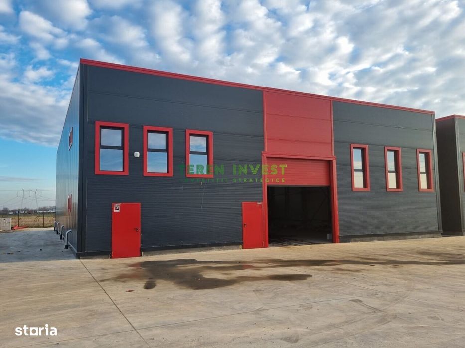 Popești - hală cu birouri și 1.600 mp teren