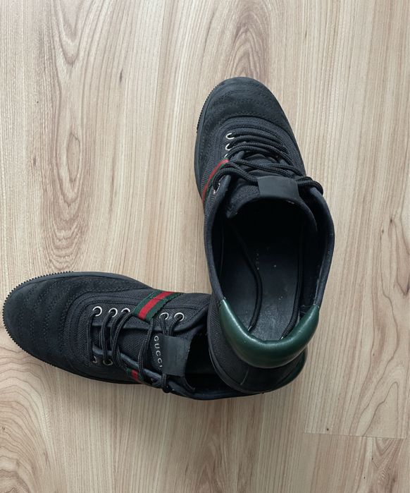 GUCCI 77 Black Canvas Sneakers/мъжки кецове/сникърси 43-8,5