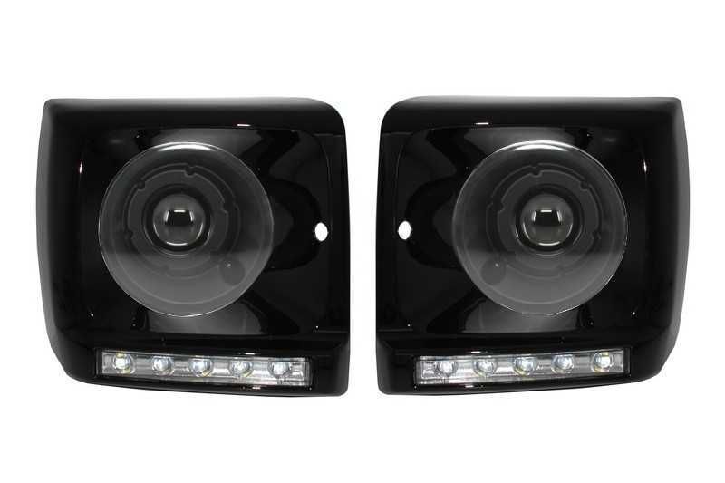 Carcasa Faruri + LED Zi Mercedes W463(89-12)G65 Look + Faruri Bi-Xenon