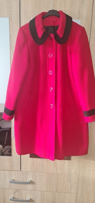 Palton stofă,rosu