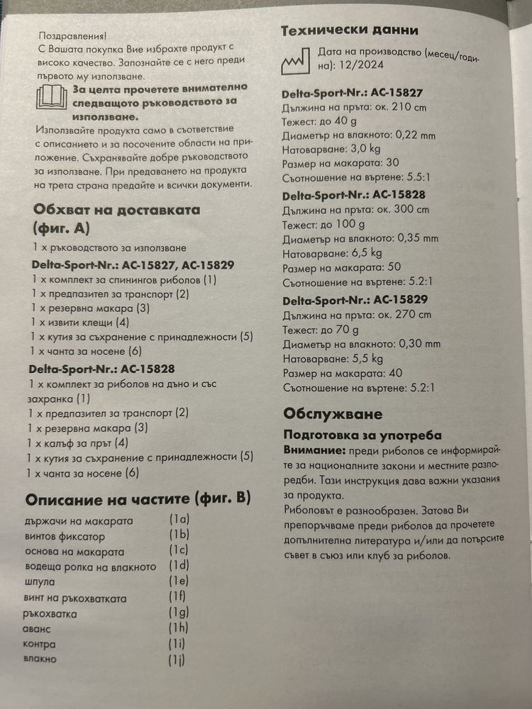 Въдица - спининг комплект