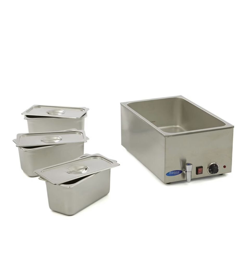 Тополо Bain Marie с кран - вкл. комплект 3 x 1/3 GN