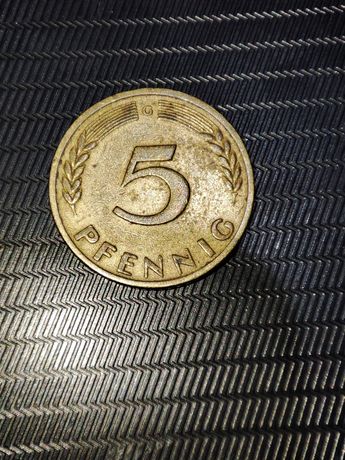 Moneda 5 pfenning 1950