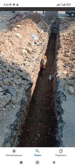 Ура ва траншеи казиш ишларини сифатли тез бажарамиз бригада бор