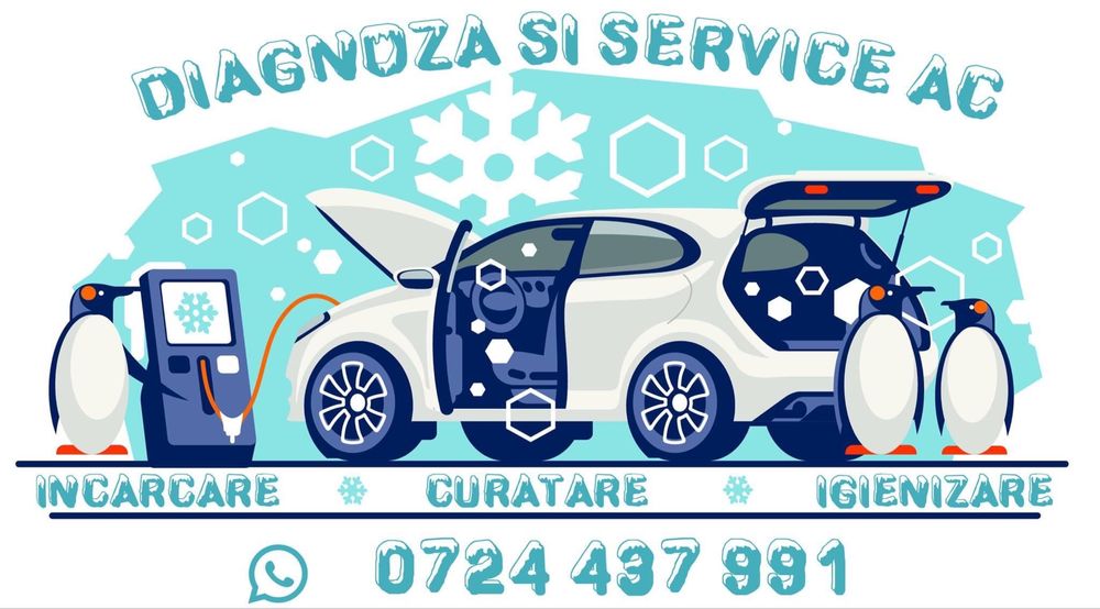 Diagnoza si service AC(aer conditionat,clima, freon auto)