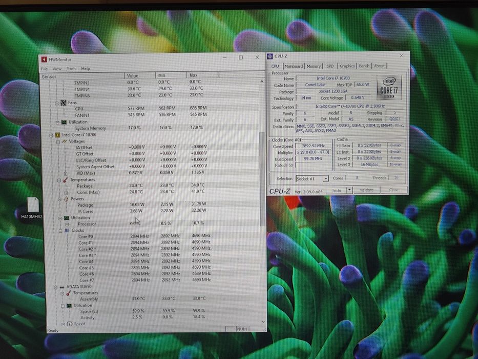 Vând procesor Intel i7 10700 Transport gratuit