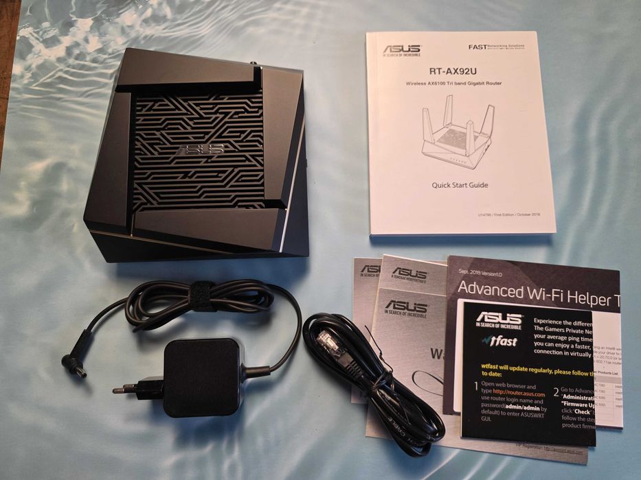 Рутер ASUS RT-AX92U AX6100 Tri-Band WiFi 6 (802.11ax) Game Smart Home