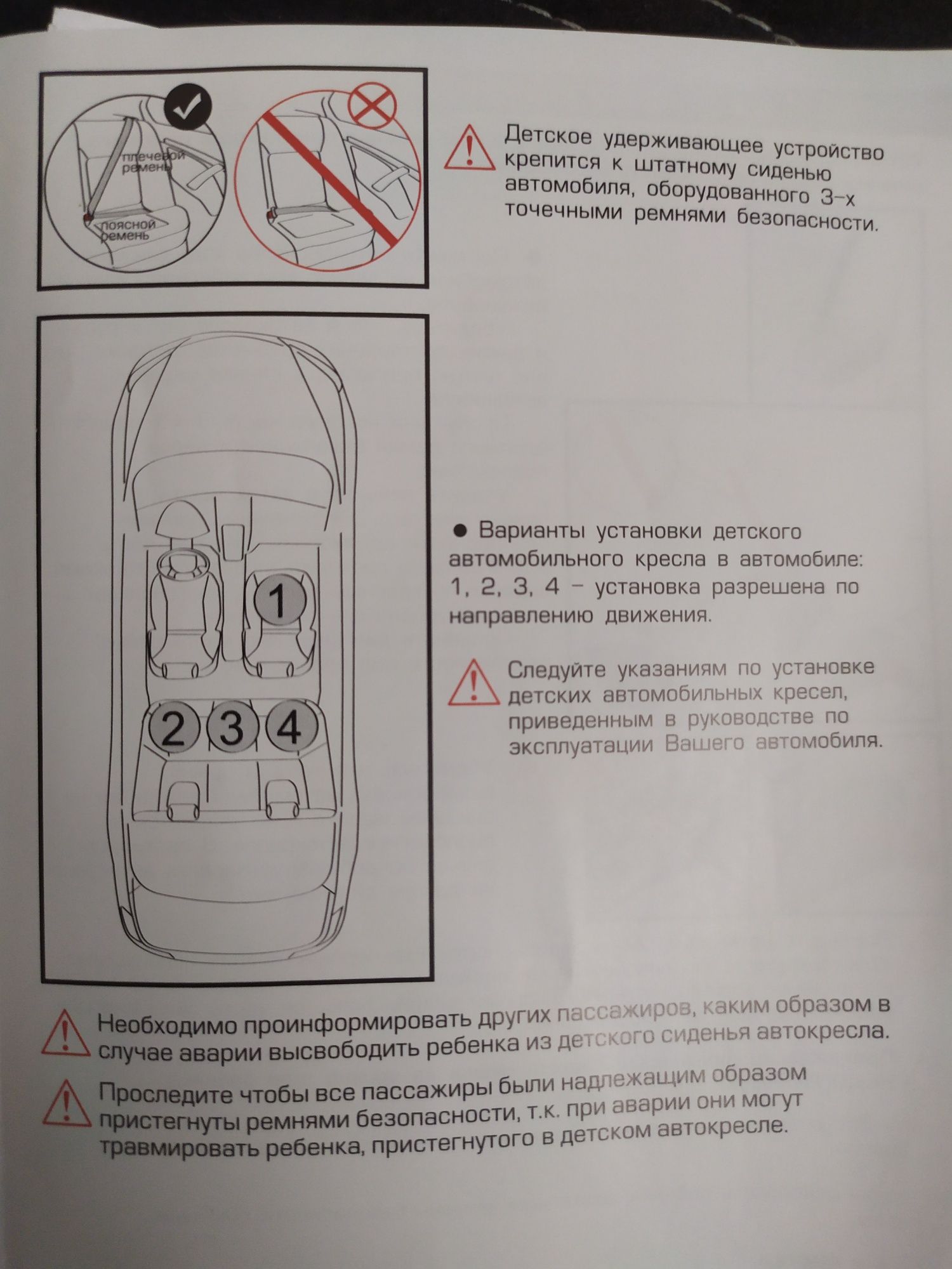 Автокресло детское до 36кг