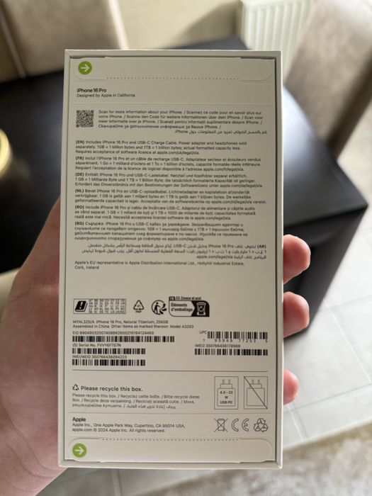 iPhone 16 pro 256gb Sigilat