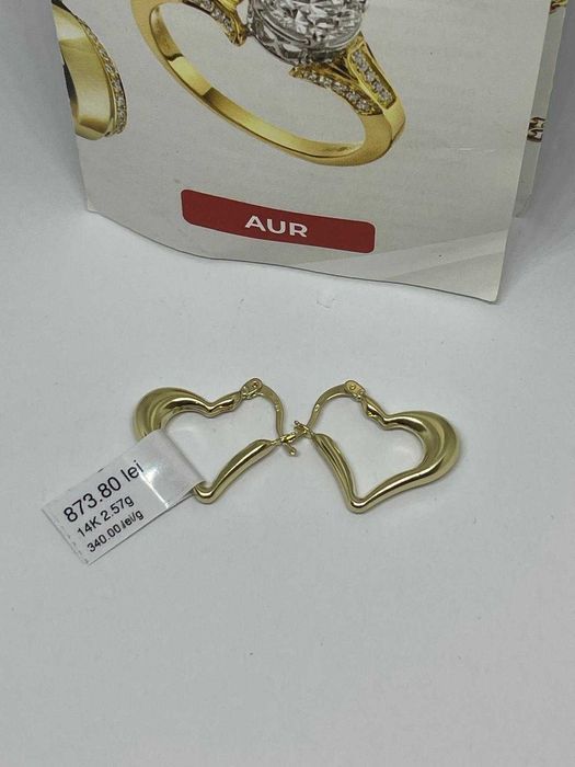 Cercei aur 14K (32441/30 Pacurari 2) Garantie 2 ani!